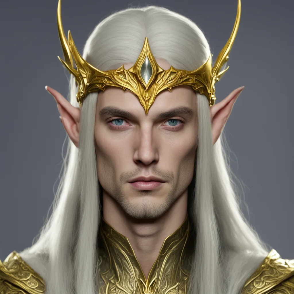 aiceleborn with gold wood elf circlet