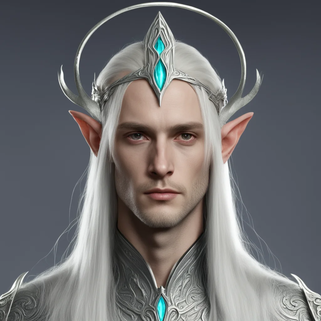 aiceleborn with silver sindar circlet amazing awesome portrait 2