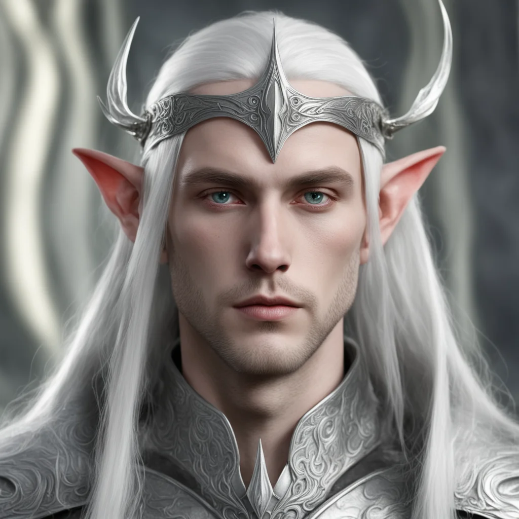 aiceleborn with silver sindar circlet confident engaging wow artstation art 3