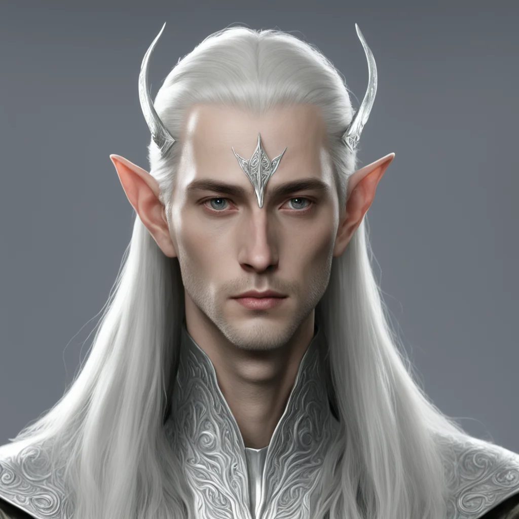 aiceleborn with silver sindarin circlet amazing awesome portrait 2