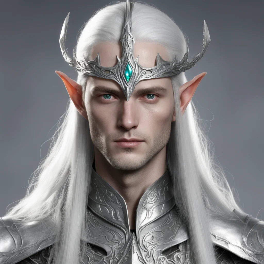 aiceleborn with silver sindarin circlet confident engaging wow artstation art 3