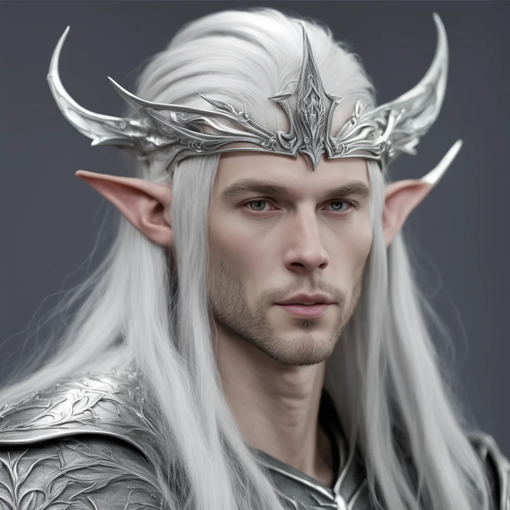 aiceleborn with silver wood elf circlet confident engaging wow artstation art 3