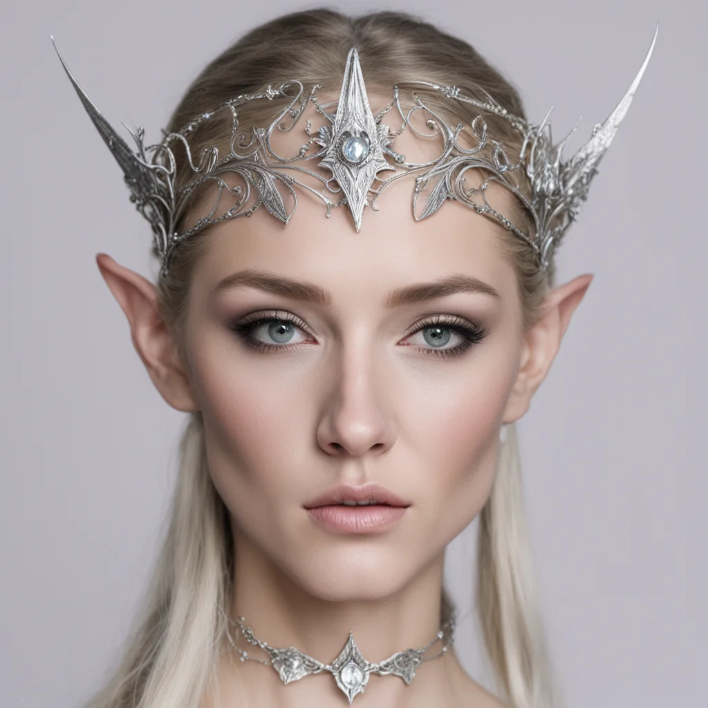 celebrity with silver sindar elven circlet good looking trending fantastic 1