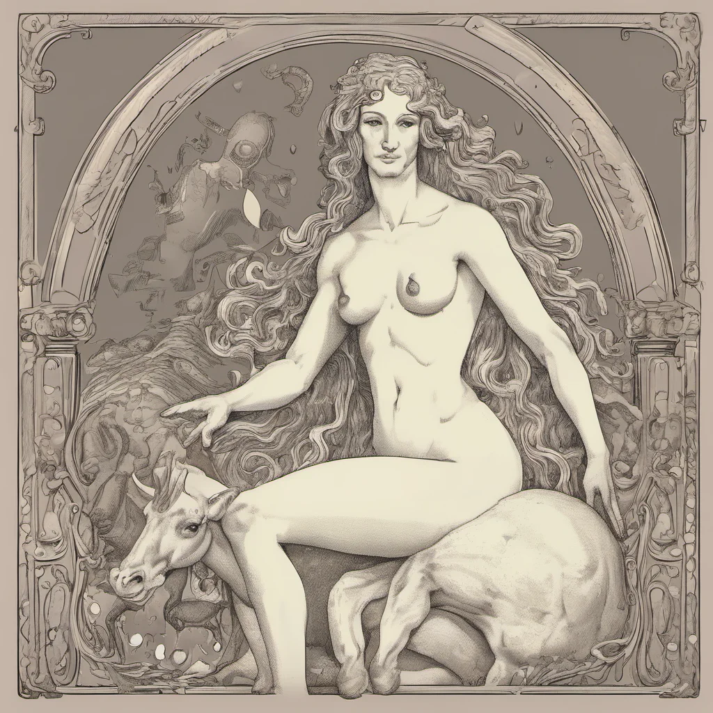 aicentaur with mammary glands amazing awesome portrait 2