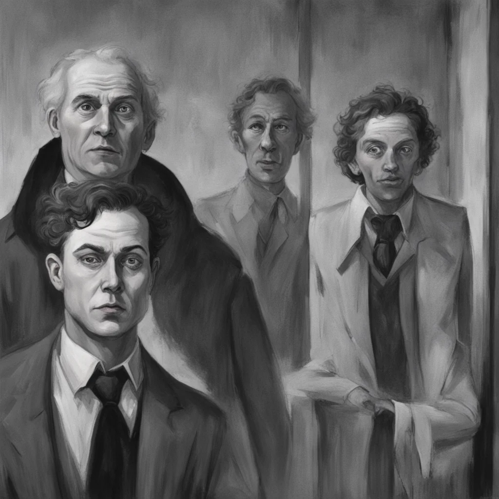 aicharacter portrait  lovell appears behind them saying ah to foolish humans telling a tale about me how funny  Evan screams in terror as Lovell appears behind them