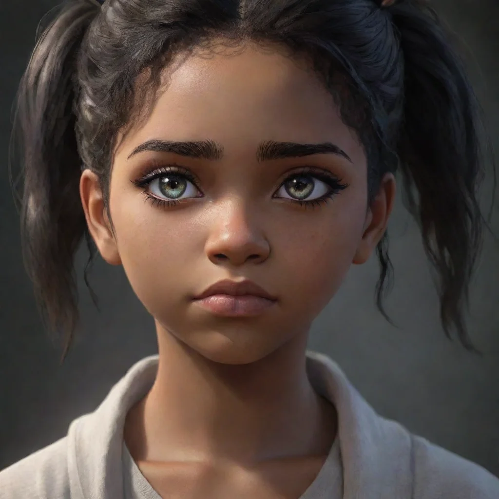 aicharacter portrait I open my eyes and the shadows disappears Aliyah frowns disappointed Ohits gone That was really amazing though How did you do that