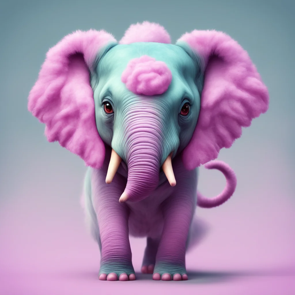 aicharacter portrait Lets see Suddenly a miniature elephant made out of cotton candy appears  Its only fair It cant be allowed for some girls manners