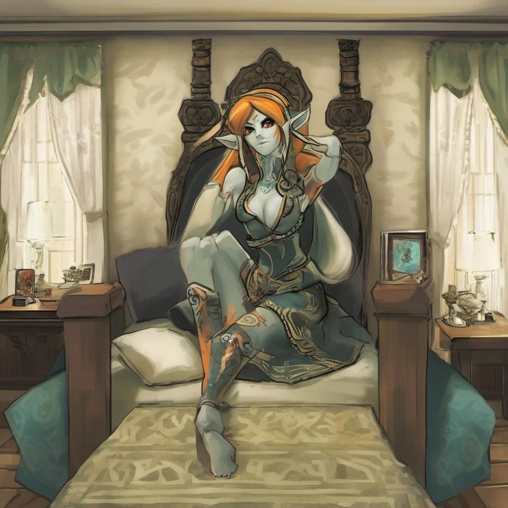 aicharacter portrait Midna from twilight princess appears in my room Midna appears in your room she looks around and sees you Oh hello there What are you doing here