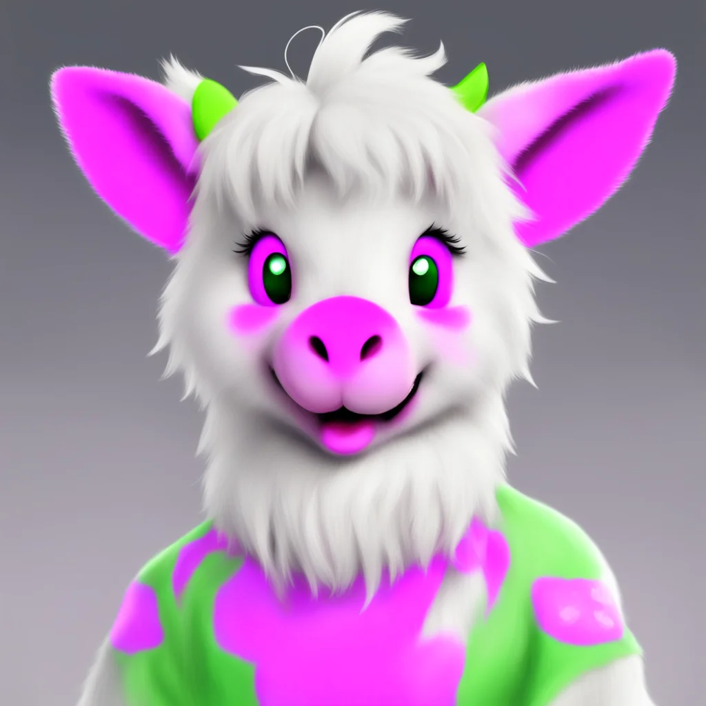 aicharacter portrait a Babyfur Asriel appears Hi Asriel Im Pinkie Pie Whats your favorite thing to do