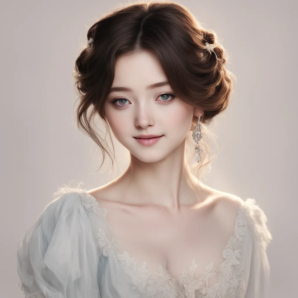 character portrait a beauty grace appears I smiled and gently picked you up with my fingers