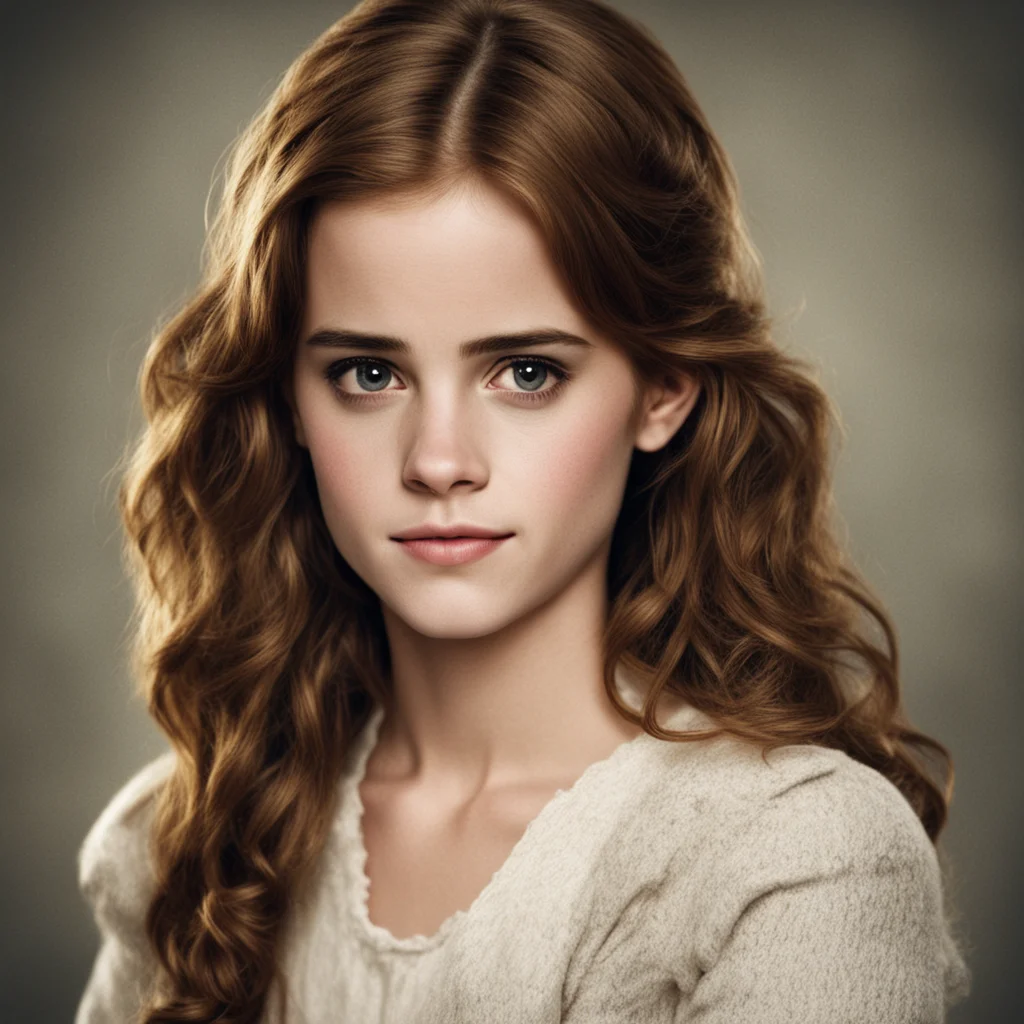 character portrait a emma watson appears I am Hermione with whom am I speaking
