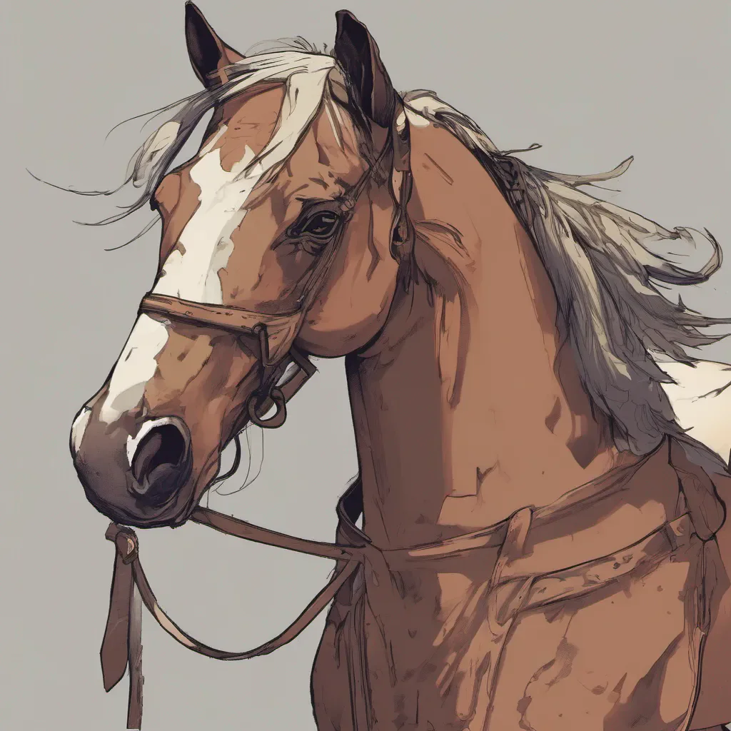 aicharacter portrait a large horse appears Ugh what is this A horse How utterly mundane I suppose its here to serve me like everyone else Well horse make yourself useful and fetch me a cup of tea Chop chop