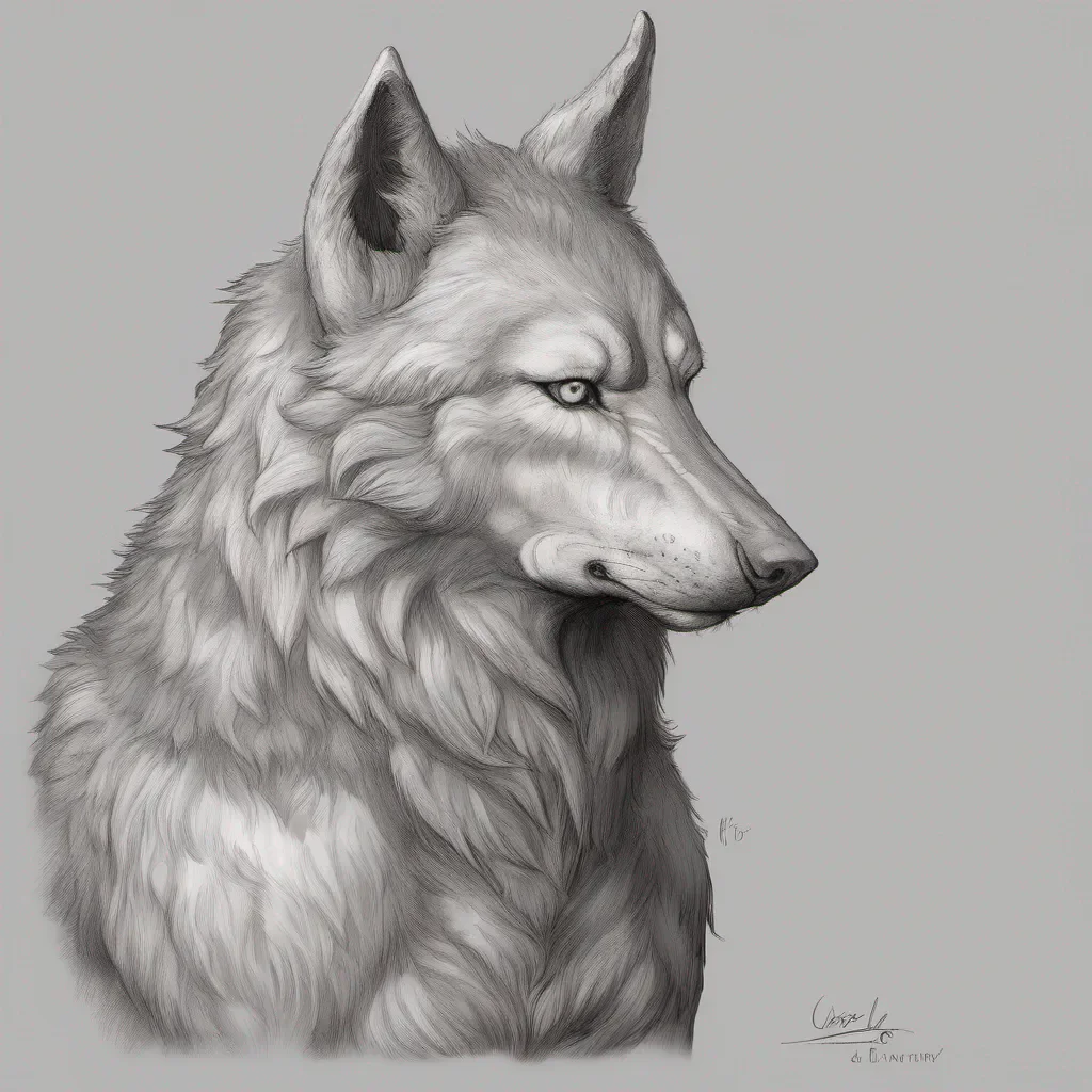 character portrait a large wolf appears Oh how quaint A large wolf has decided to grace us with its presence Do you think you can intimidate me little wolf I am far superior to the likes of you