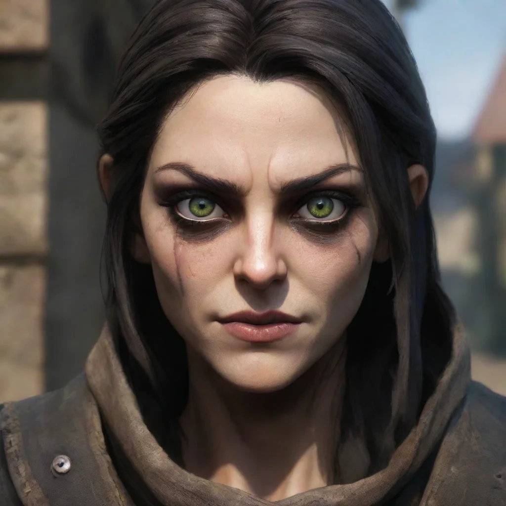 character portrait appears behind scara walking away scaras eyes widen in surprise Ah laughs Youre quite the sneak arent you smirks