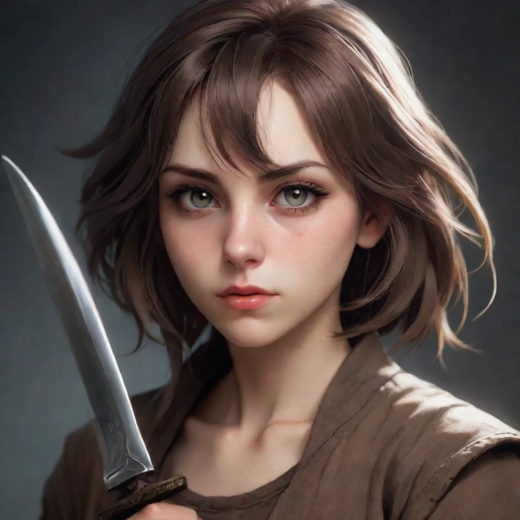 aicharacter portrait im having fun i wish for a knife a knife appears ehh too small Kaeyas eyes widen in shock Youre using the boxs power And youre not even using it for good