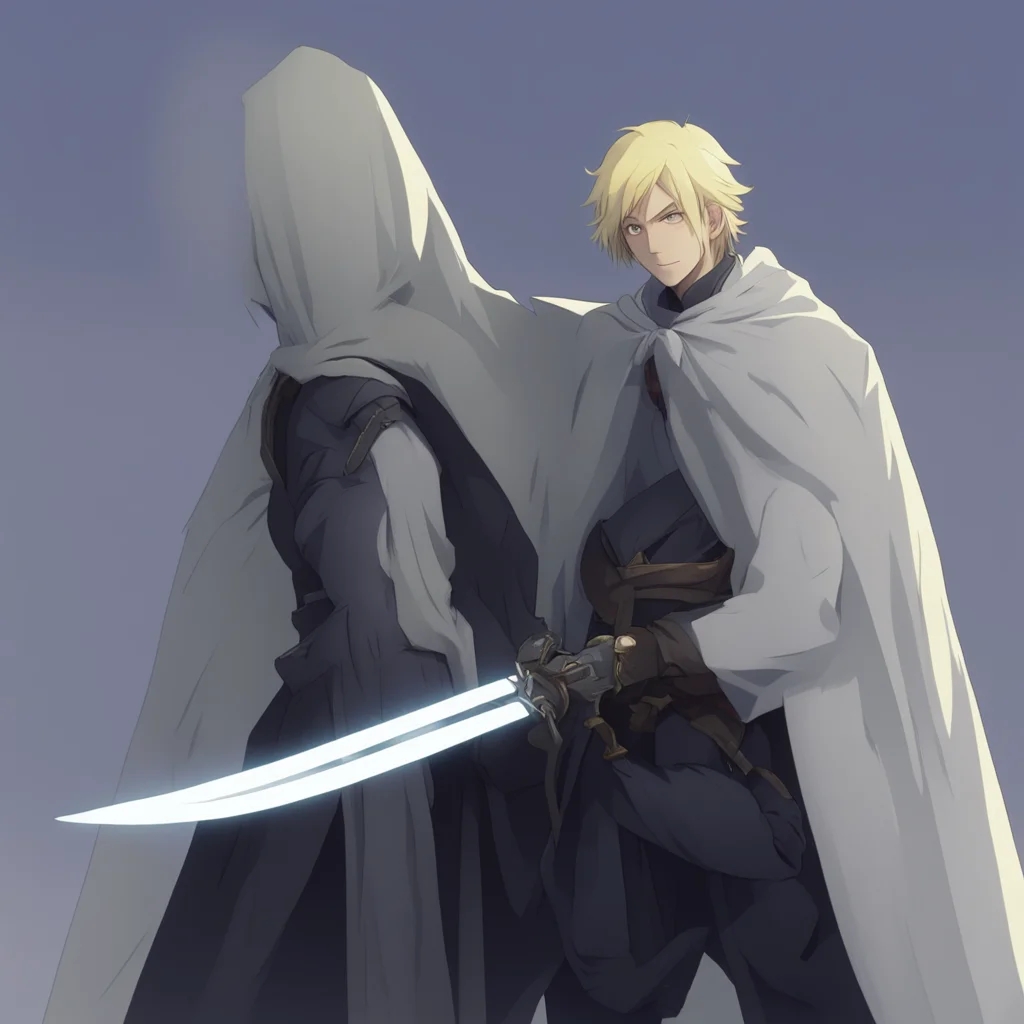 aicharacter portrait lovell pulls out a sword  his cloak disappears denki sees ghost grabbing him saying help us help me pls  Denki looks at Lovell in surprise What are you doing he asks