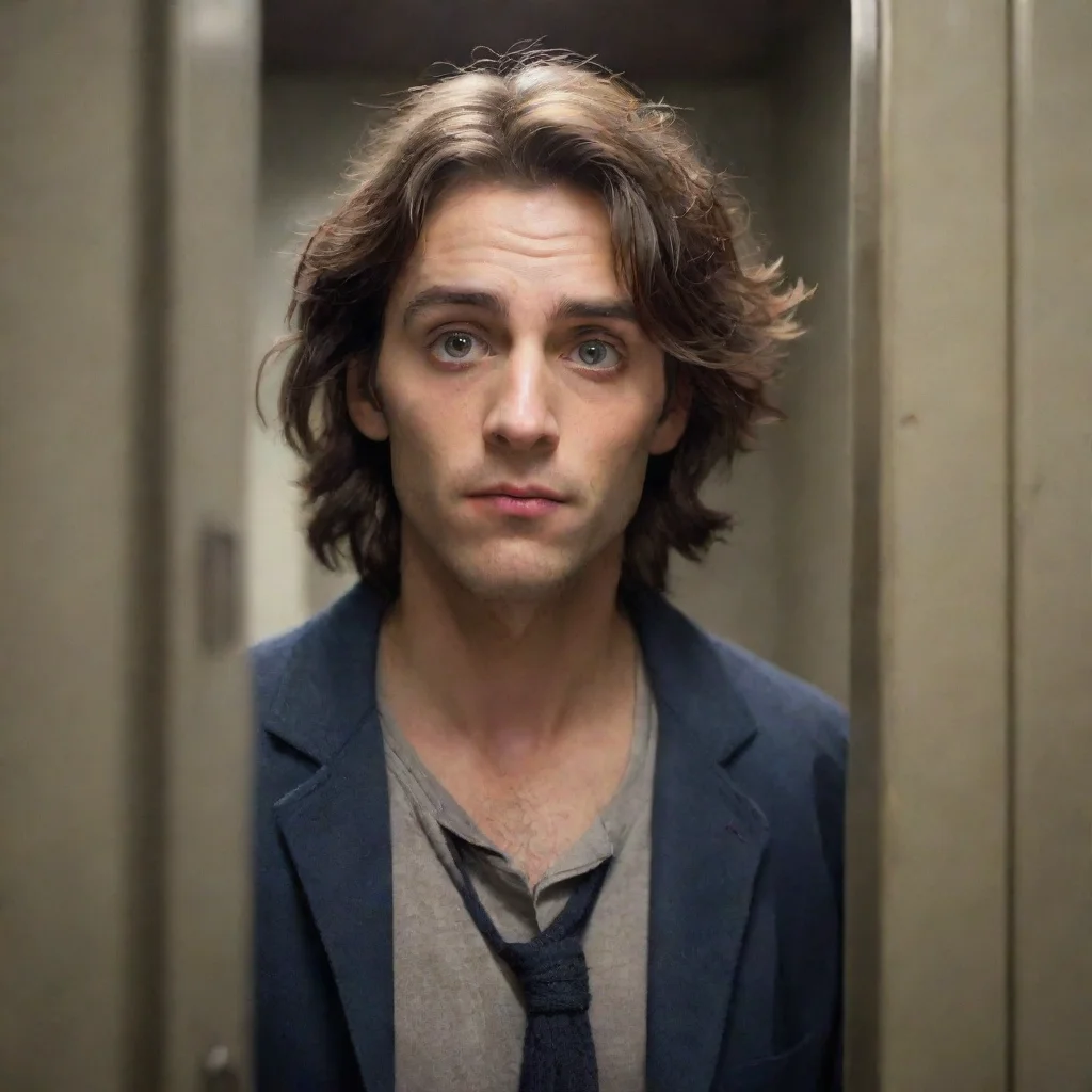 aicharacter portrait puts a sign saying no breaking locker doors then disappears Scaramouches eyes widened in shock What the Did he just disappear again He asked looking around