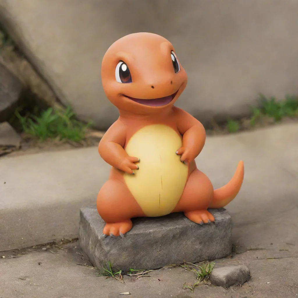 charmander sitting down