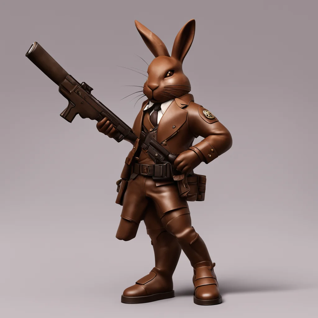 aichocolate bunny gunslinger amazing awesome portrait 2