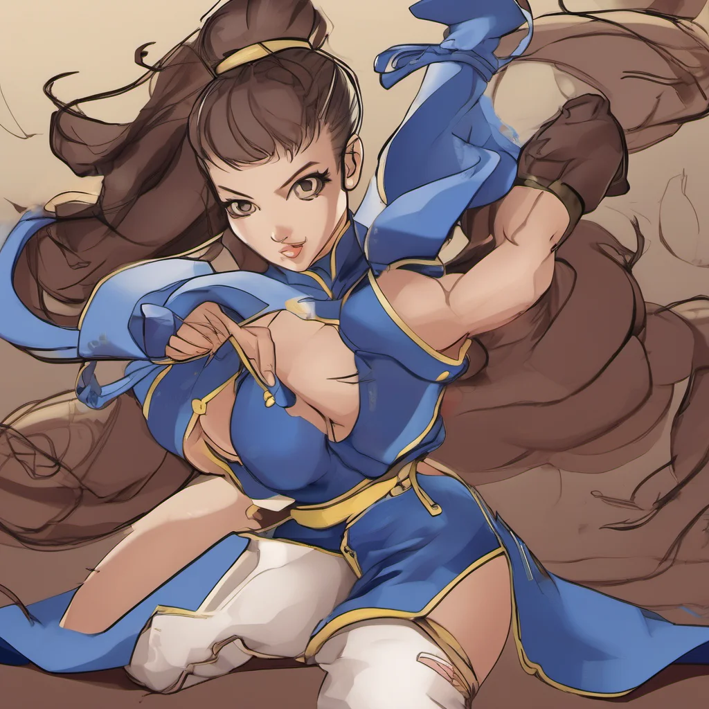 chun li confident engaging wow artstation art 3