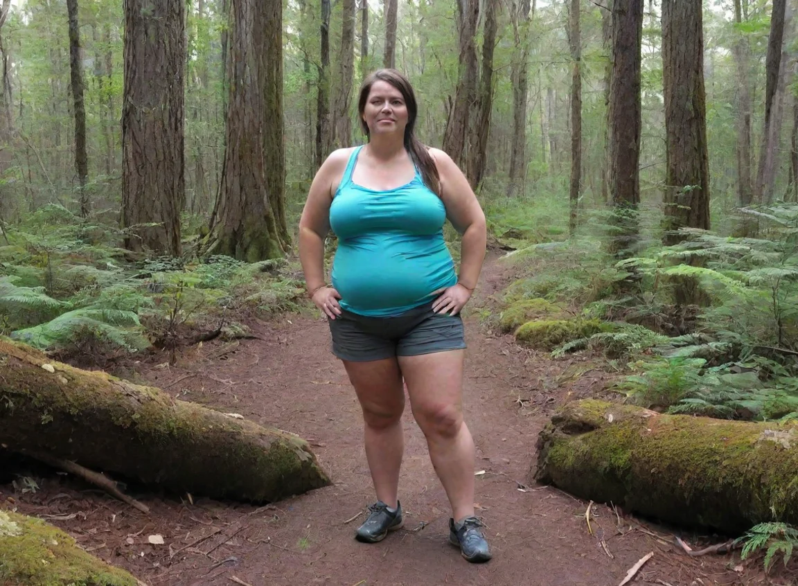 aichunky woman in the rickie mountain forests landscape43