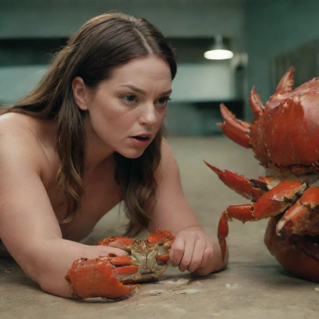 aicinematic woman locks another in a boston crab submission