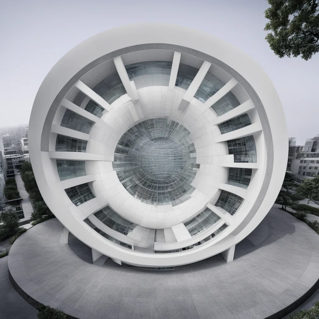 aicircular modern architecture building 