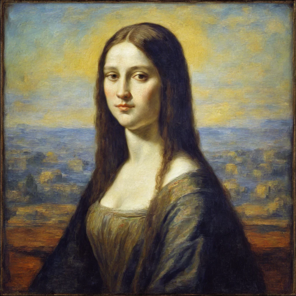 claude monet mona lisa amazing awesome portrait 2 confident engaging wow artstation art 3