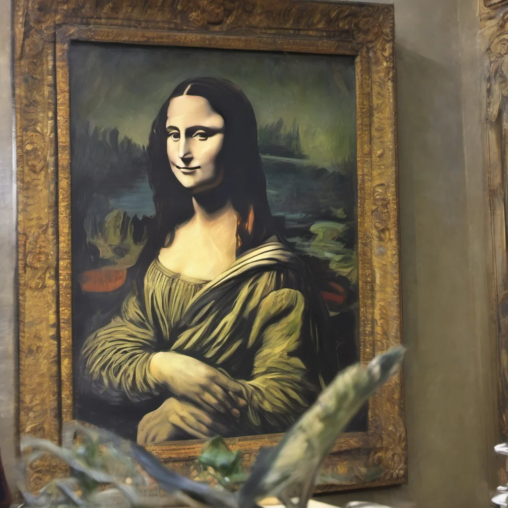 claude monet mona lisa confident engaging wow artstation art 3