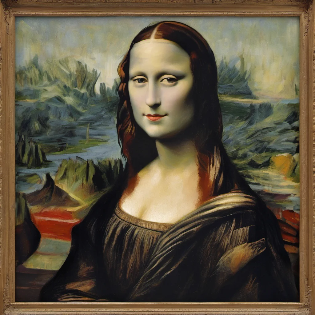aiclaude monet mona lisa
