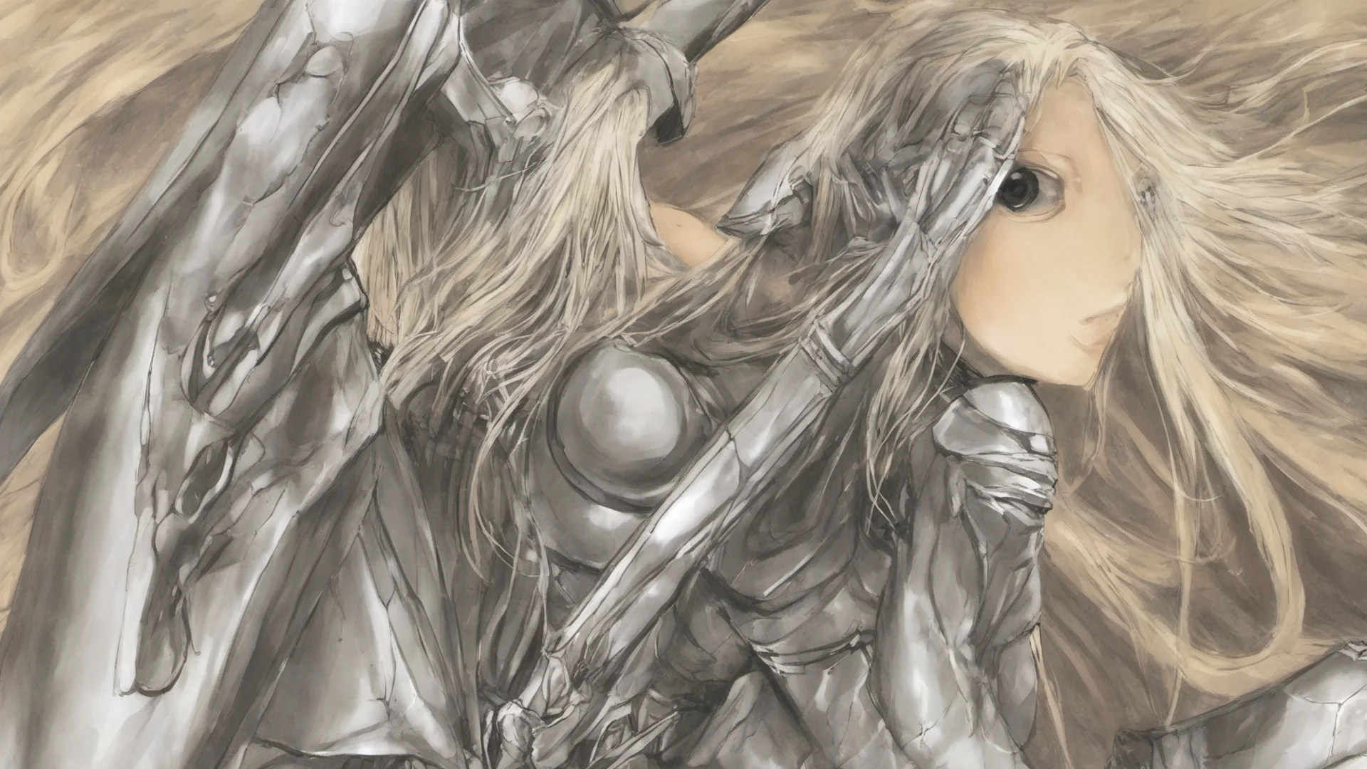 claymore confident engaging wow artstation art 3 wide
