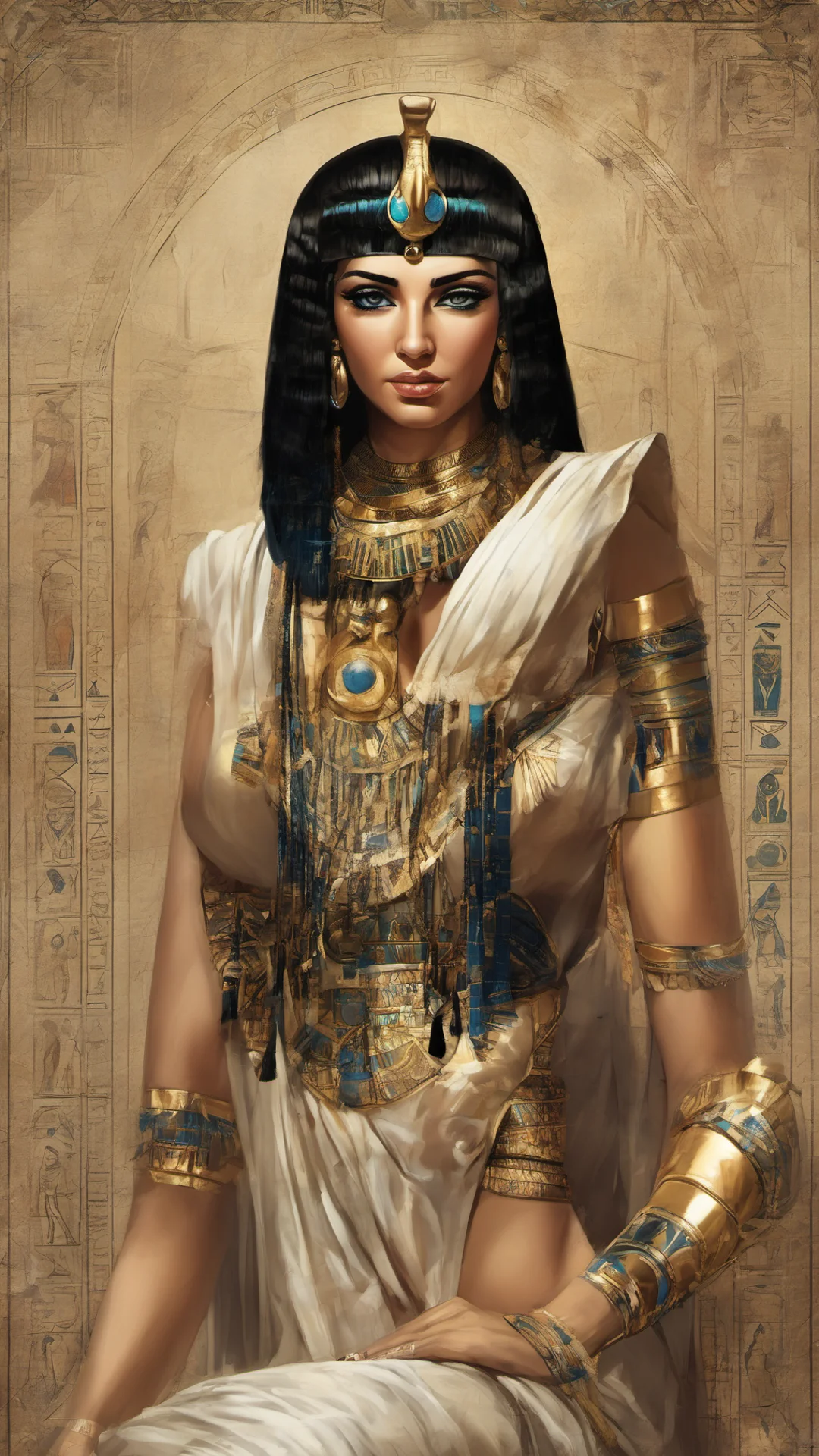 aicleopatra beautiful portrait egyptian ruler good looking trending fantastic 1 tall
