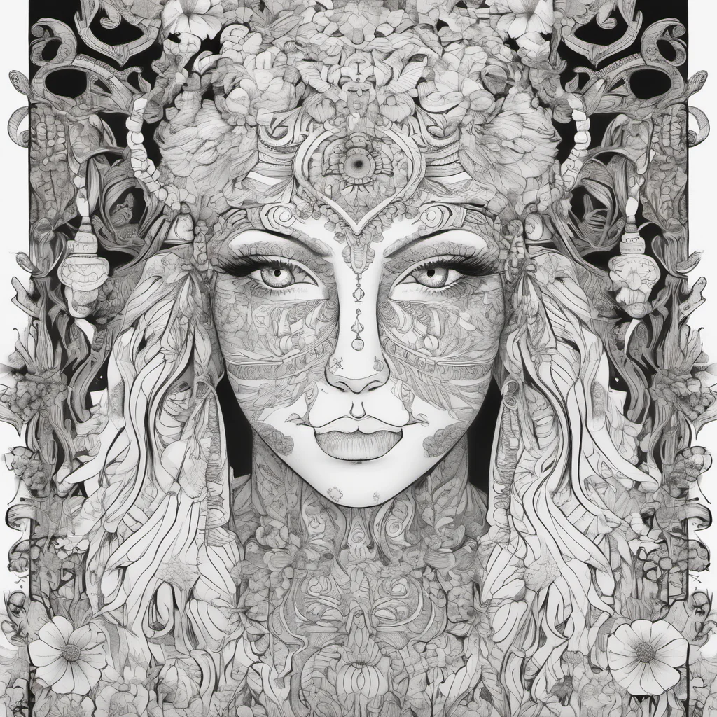 aicoloring book page