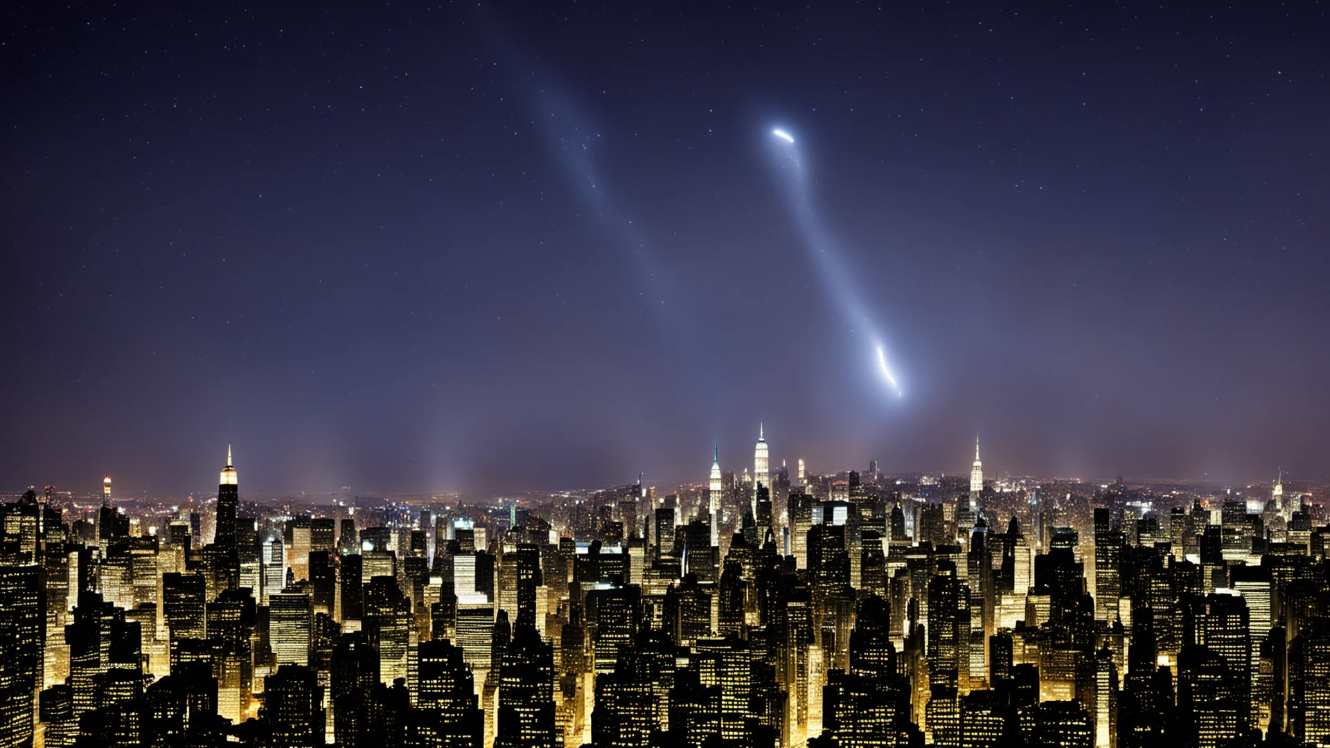 aicomet crashing into new york at night good looking trending fantastic 1 wide