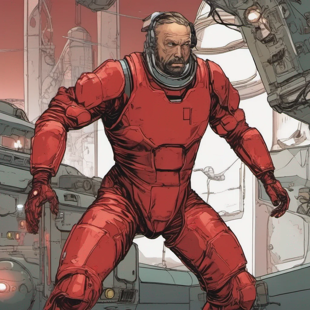 aicomic book a man in the blood red hardsuit from space station 13 amazing awesome portrait 2