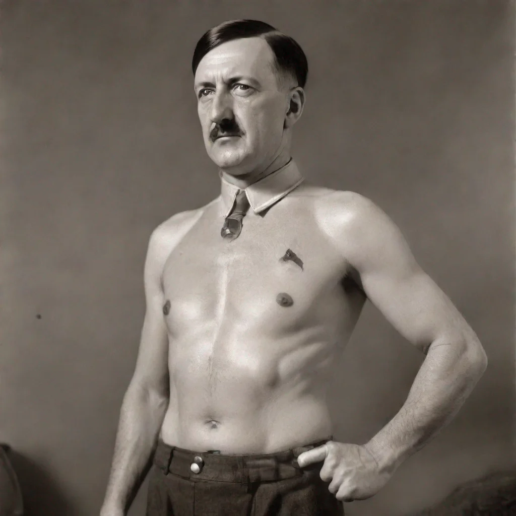 aicomic book hitler with teddy bearskin