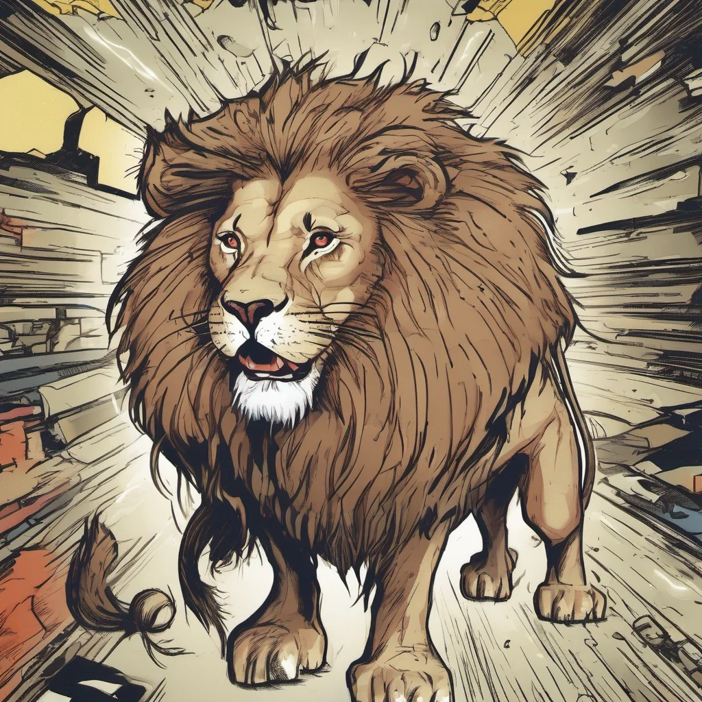 comic book lion amazing awesome portrait 2