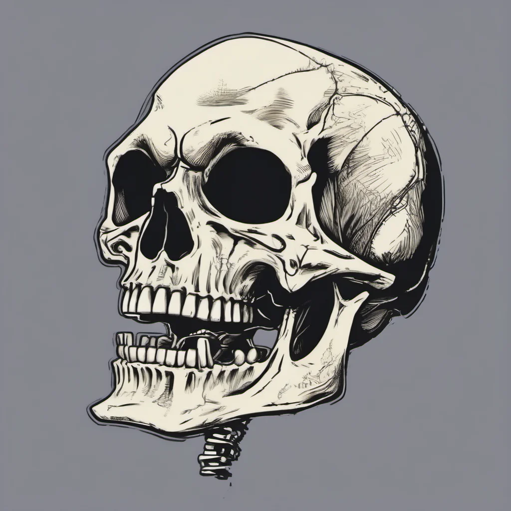 aicomic book skeleton head open mouth good looking trending fantastic 1