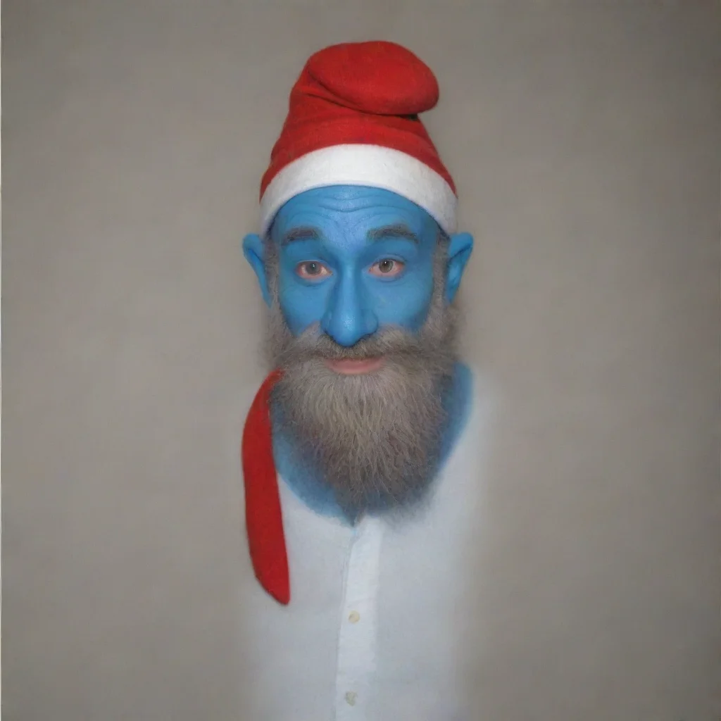 convert this person as if he were papa smurf