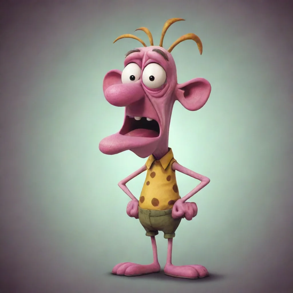 courage the cowardly dog character design in the style of ma bagge