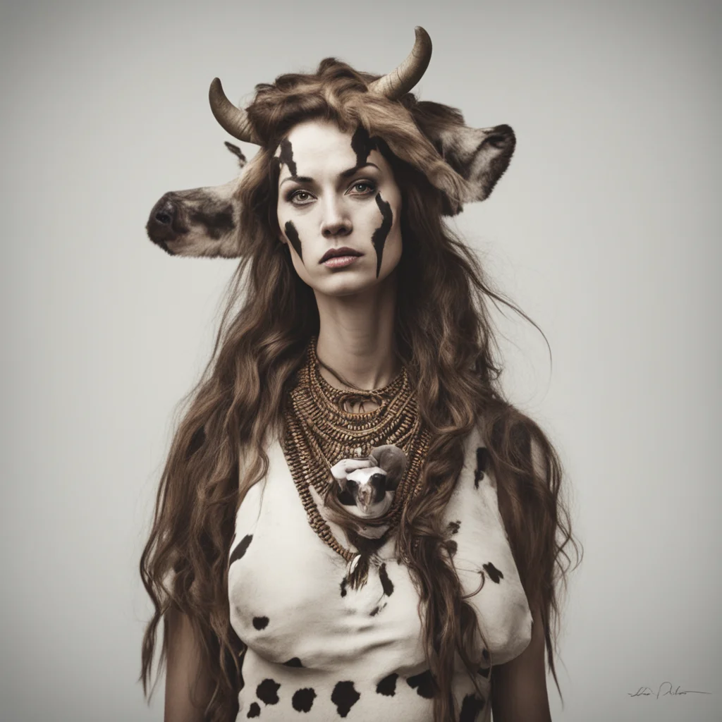 cow woman confident engaging wow artstation art 3