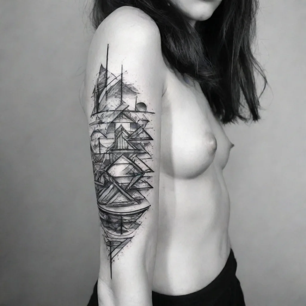 aicrazy fine line black and white tattoo