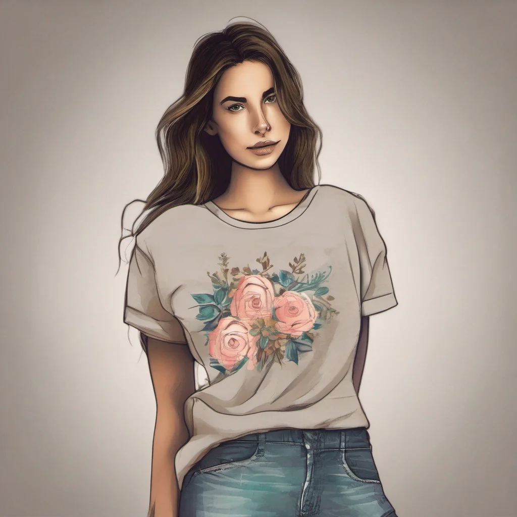 aicrear una imagen para una estampa de remera unica y sencilla