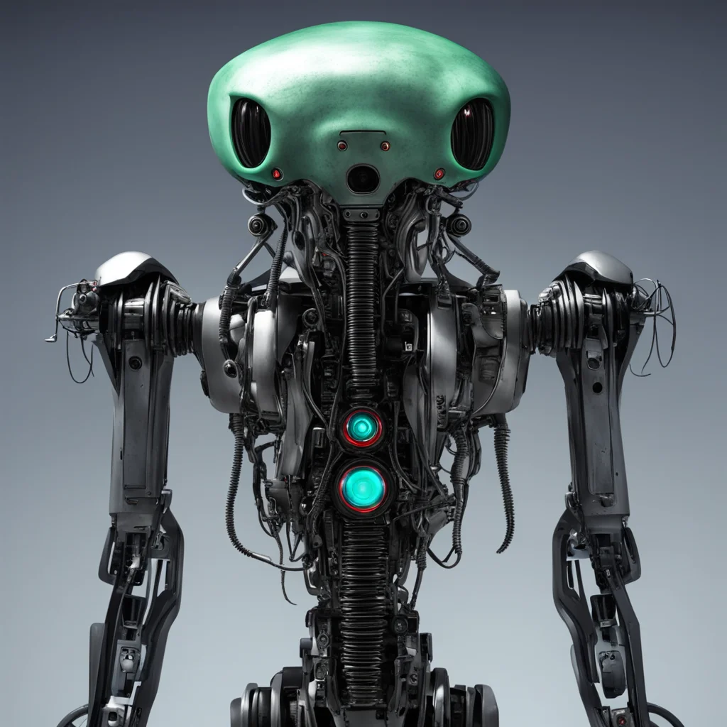 aicreepy alien machine robot amazing awesome portrait 2