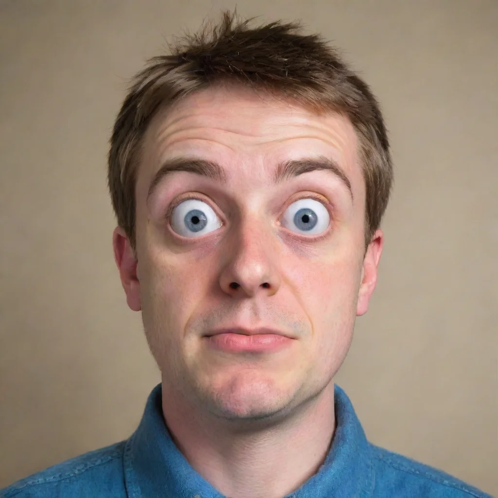 cross eyed silly person