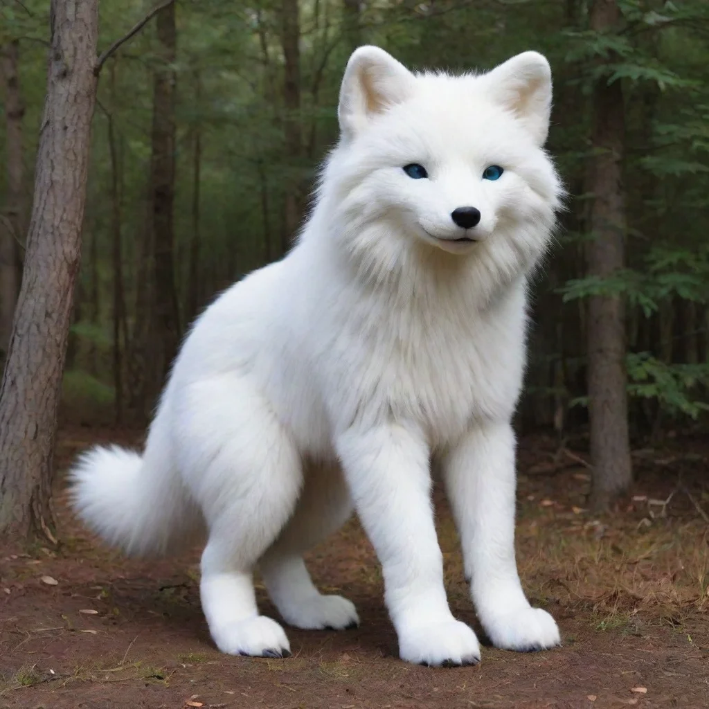 aicubby 7 foot tall arctic fox monster