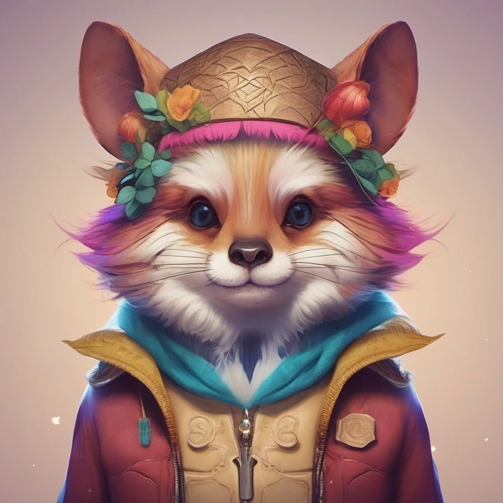 aicute animal character portrait adorable fantasy colorful confident engaging wow artstation art 3