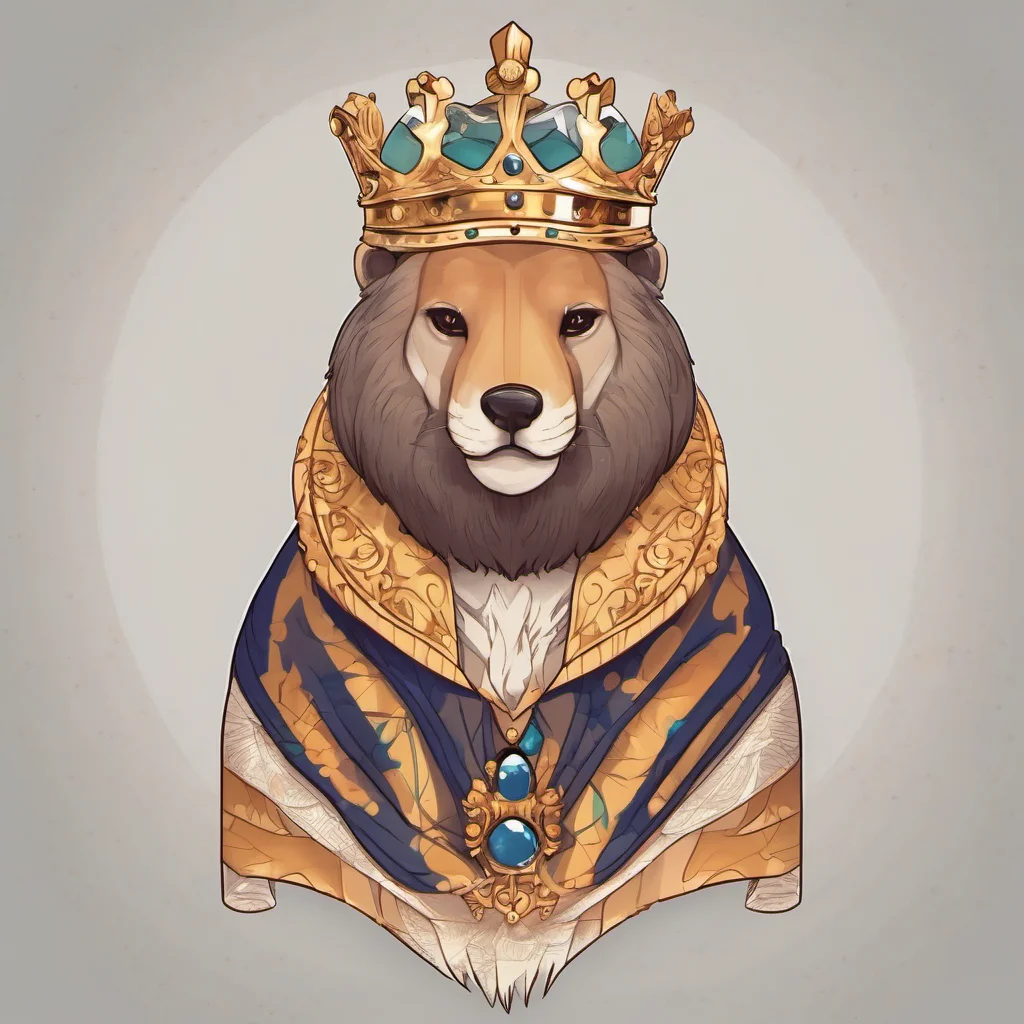 aicute animal character royal king portrait adorable character fancy regal amazing awesome portrait 2
