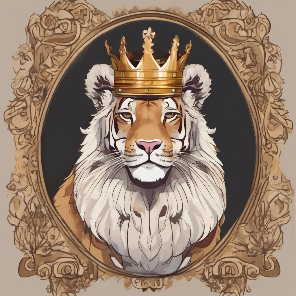 aicute animal character royal king portrait adorable character fancy regal confident engaging wow artstation art 3