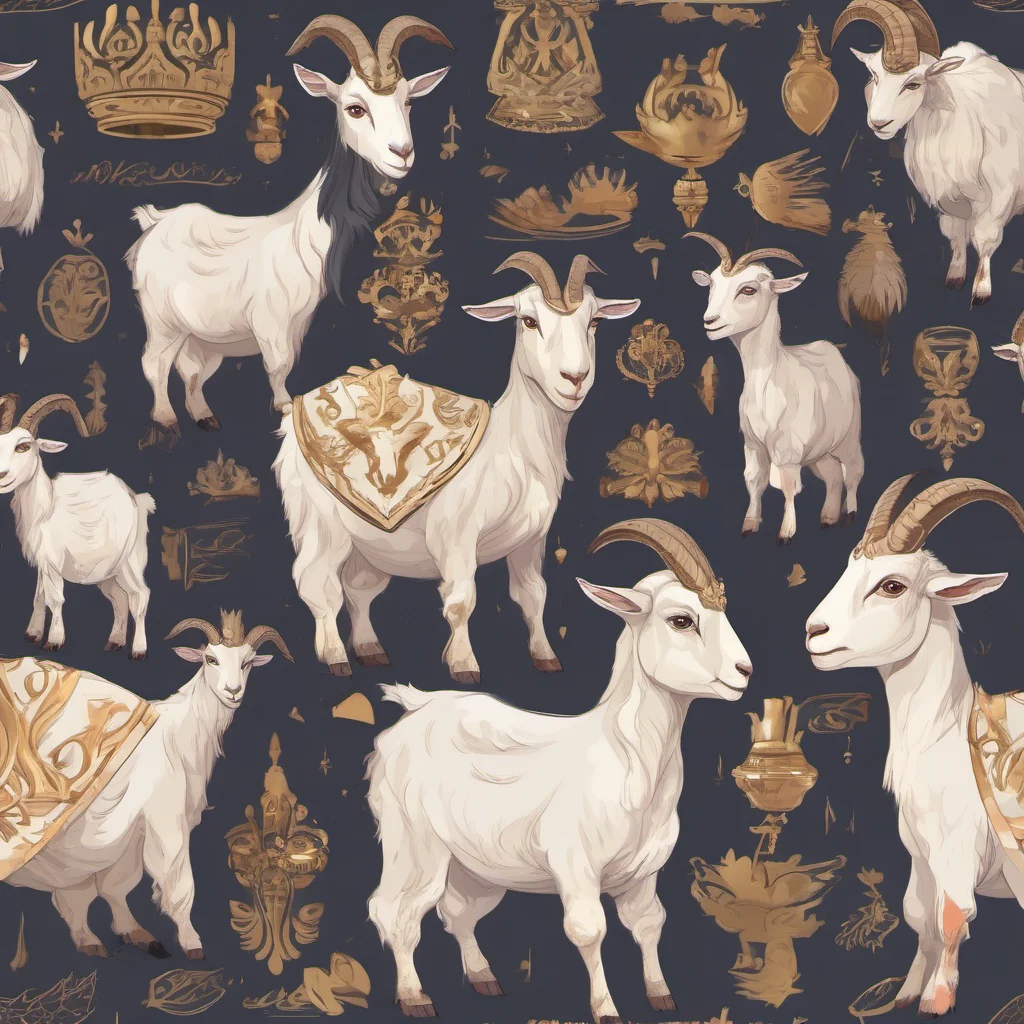 aicute animal goat character royal king portrait adorable character fancy regal good looking trending fantastic 1
